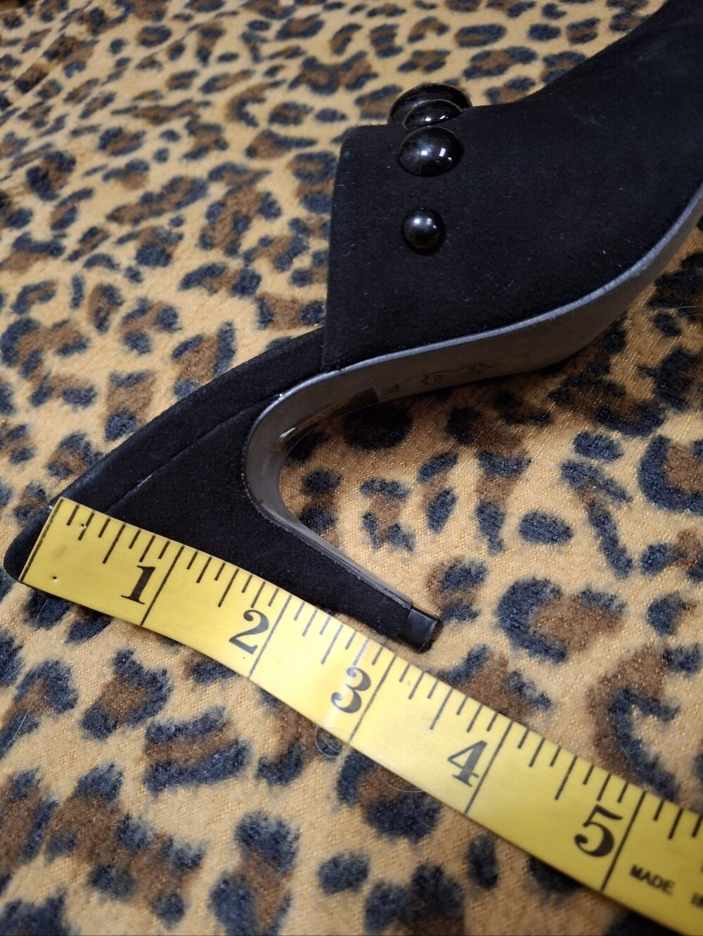 Tory Burch Georgina Studded Suede Kitten Heel Pointed Toe Mules Shoes Size 7 - Picture 16 of 16